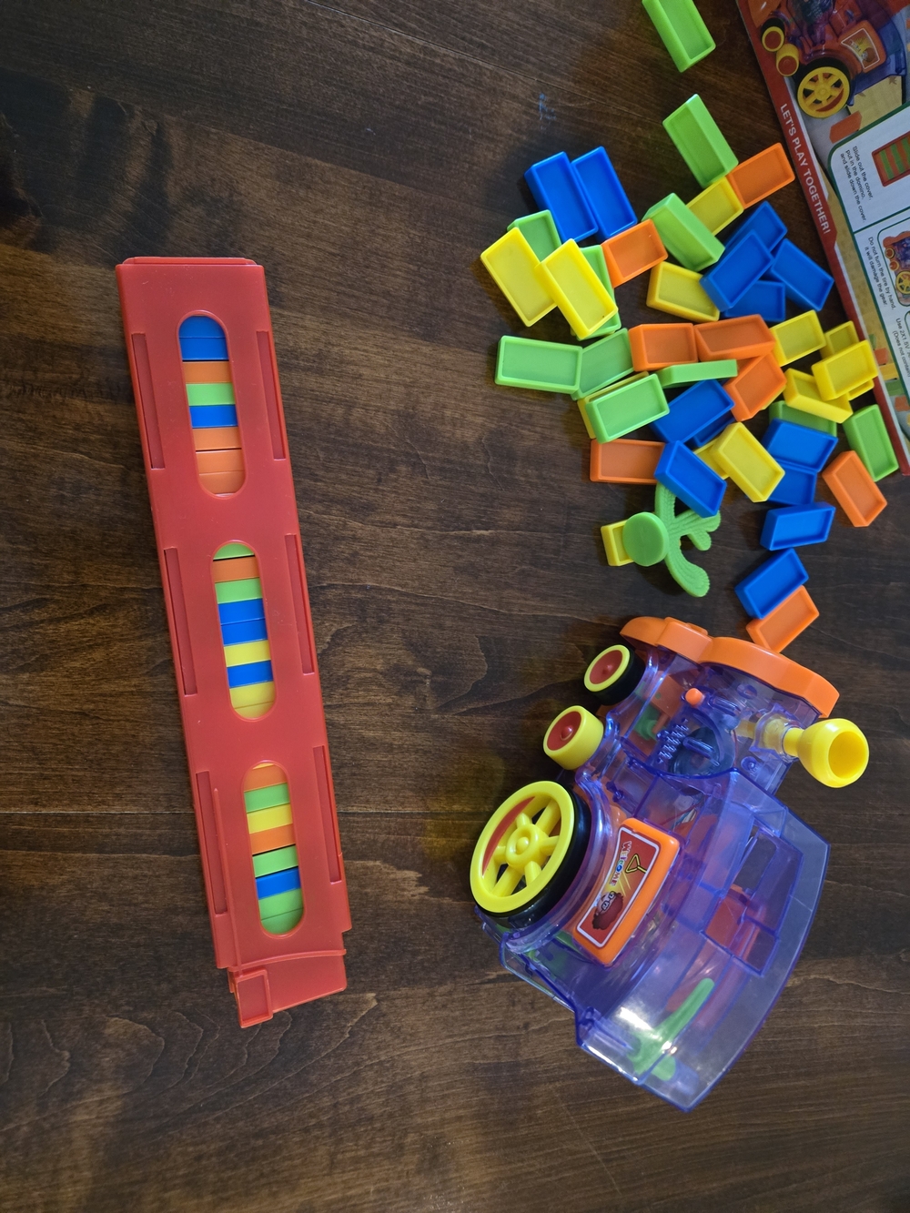 Colorful Kids Domino Launcher Toy - Multicolor